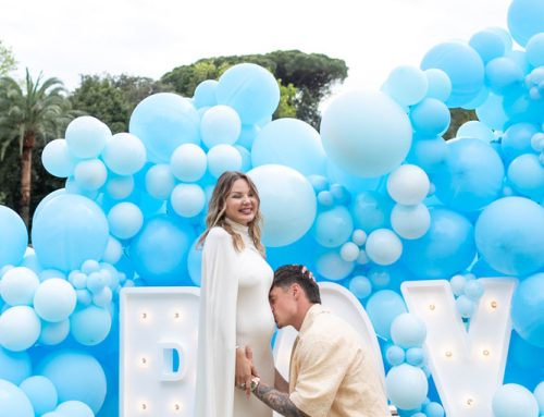 Il Gender Reveal da sogno di Andrea Pinamonti e Dasha Lapushka
